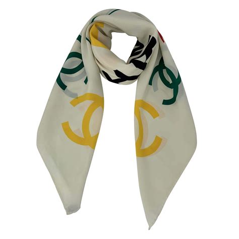 chanel silk scarf 2018|chanel price of women scarf.